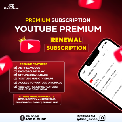 Youtube Premium Family Plan member