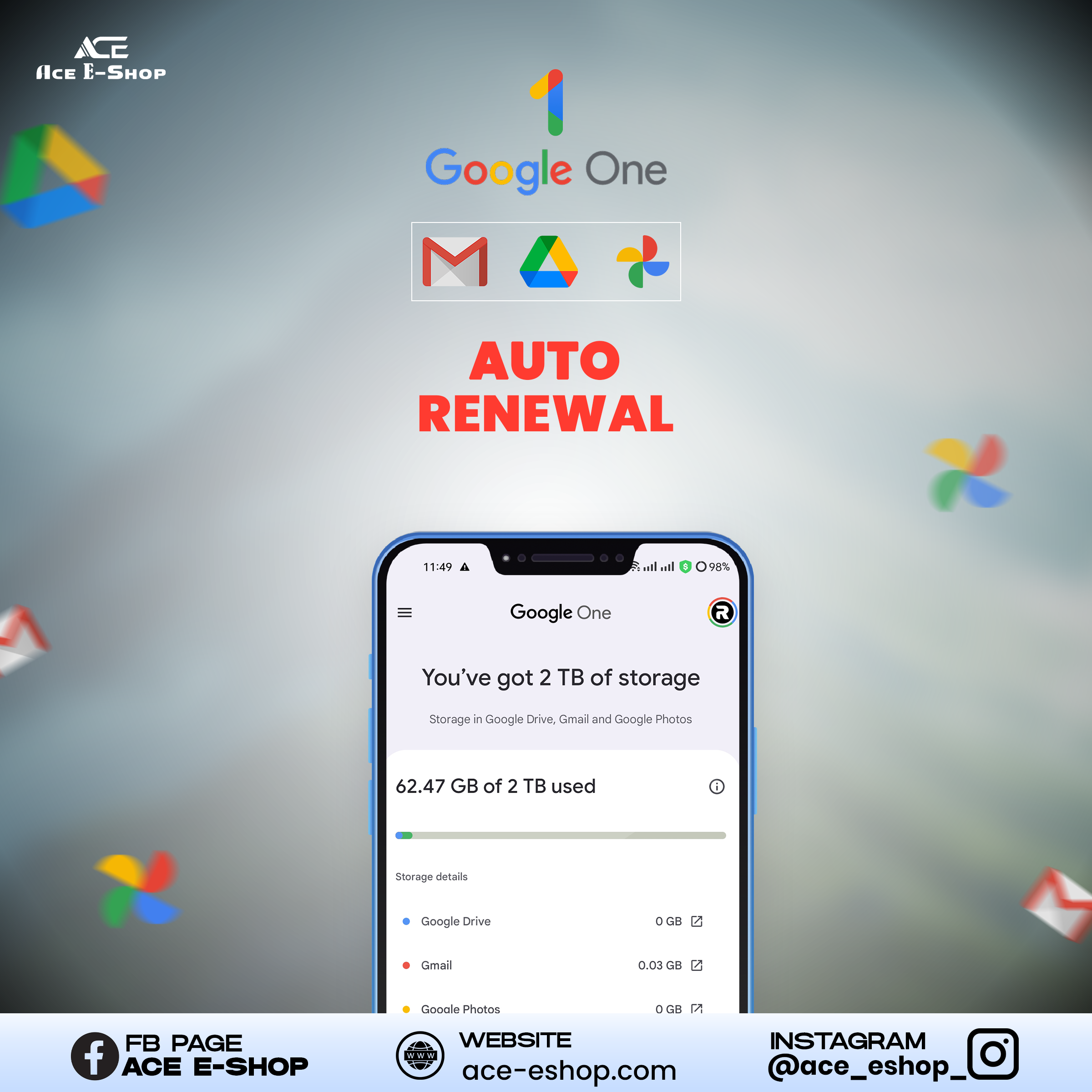 Drive Storage 2 TB Subscription( Auto renewal)